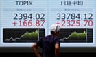 Stock markets bounce back from rout in ‘turbocharged turnaround Tuesday’ – business live