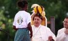 Pope Francis welcomed to remote Papua New Guinea as he seeks ‘to break down distances’