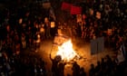 Middle East crisis live: Israelis surge to the streets in new wave of protest as heavy air raids hit Gaza