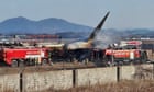 Jeju Air crash: almost all presumed dead after South Korean aircraft veers off runway and hits wall