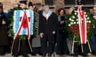 ‘Memory hurts, memory guides’: Auschwitz survivors mark anniversary with warnings over rising antisemitism