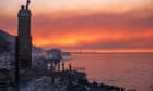 California fires live: progress made against some LA blazes but thickening smoke prompts ‘health emergency’