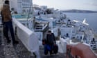 ‘Everyone is on tenterhooks’: Santorini streets empty after days of tremors